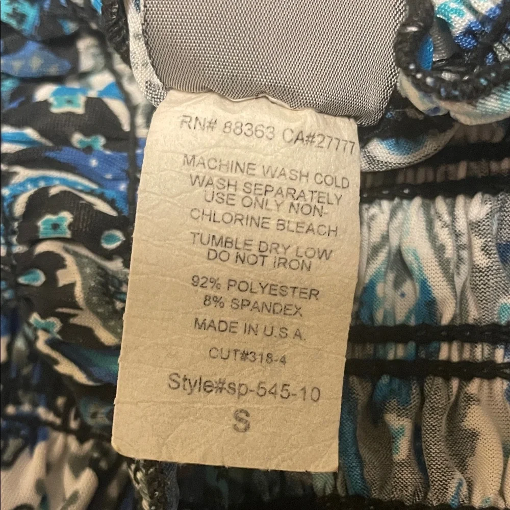 Blue Paisley Halter Maxi Dress - Picture 7 of 7